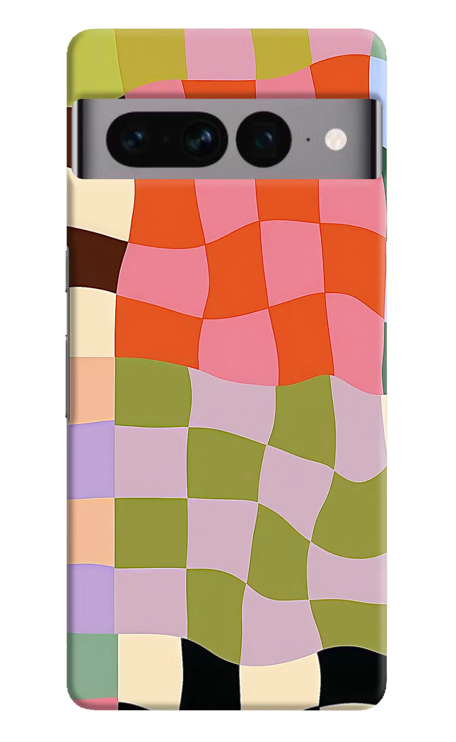 Wavy Grid Google Pixel 7 Pro Hard Case Back Cover by Casekaro