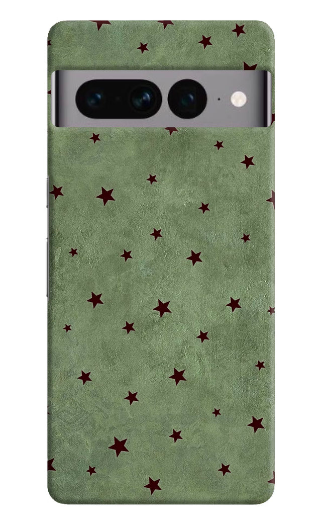 Green Stars Google Pixel 7 Pro Hard Case Back Cover by Casekaro