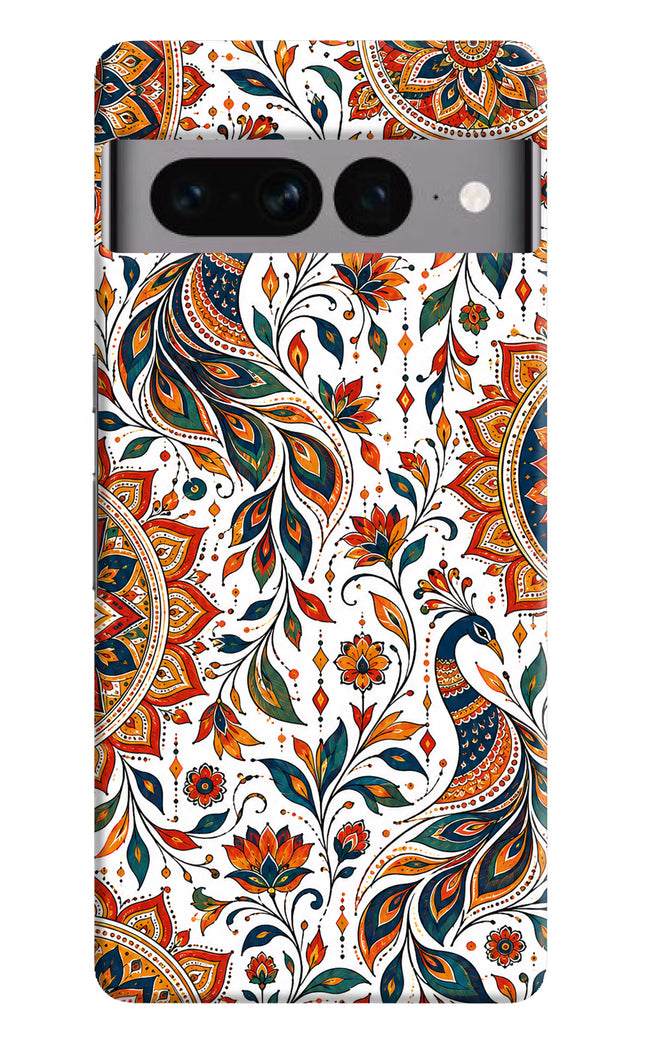 White Mayura Google Pixel 7 Pro Hard Case Back Cover by Casekaro