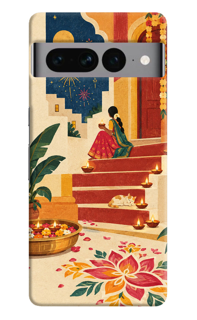 Diwali Rangoli Google Pixel 7 Pro Back Cover