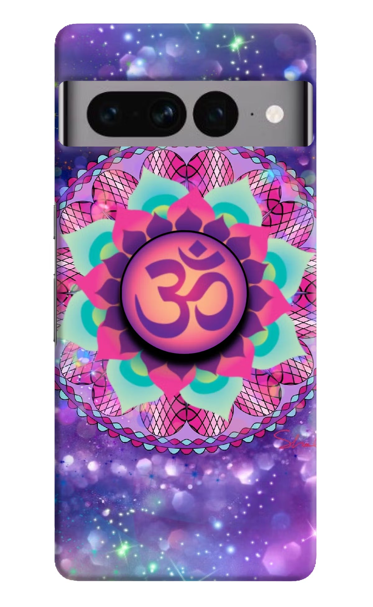 Om Purple Google Pixel 7 Pro Pop Case by Casekaro