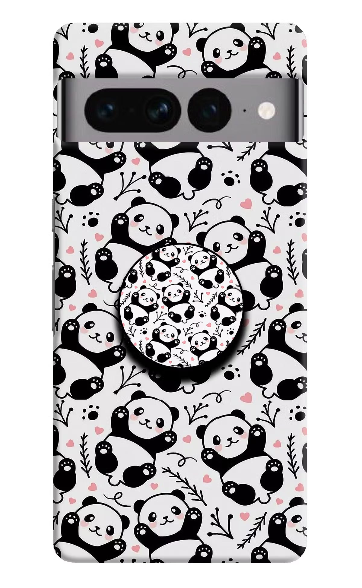 Cute Panda Google Pixel 7 Pro Pop Case by Casekaro
