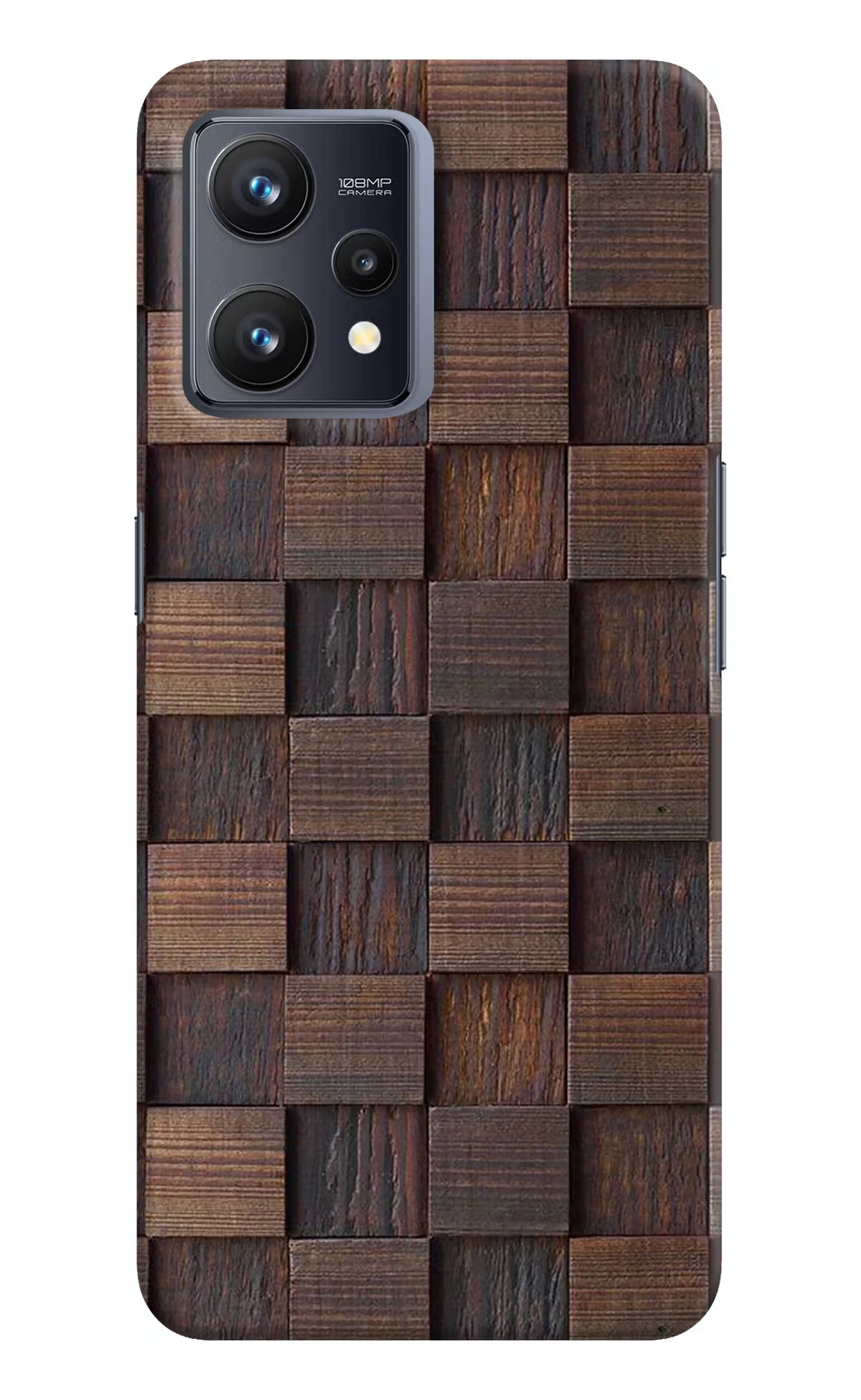 Wooden Cube Design Realme 9 4G Hard Case Back Cover by Casekaro