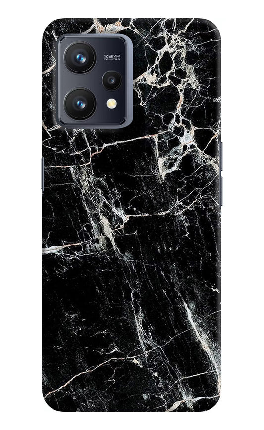 Black Marble Texture Realme 9 4G Hard Case Back Cover by Casekaro