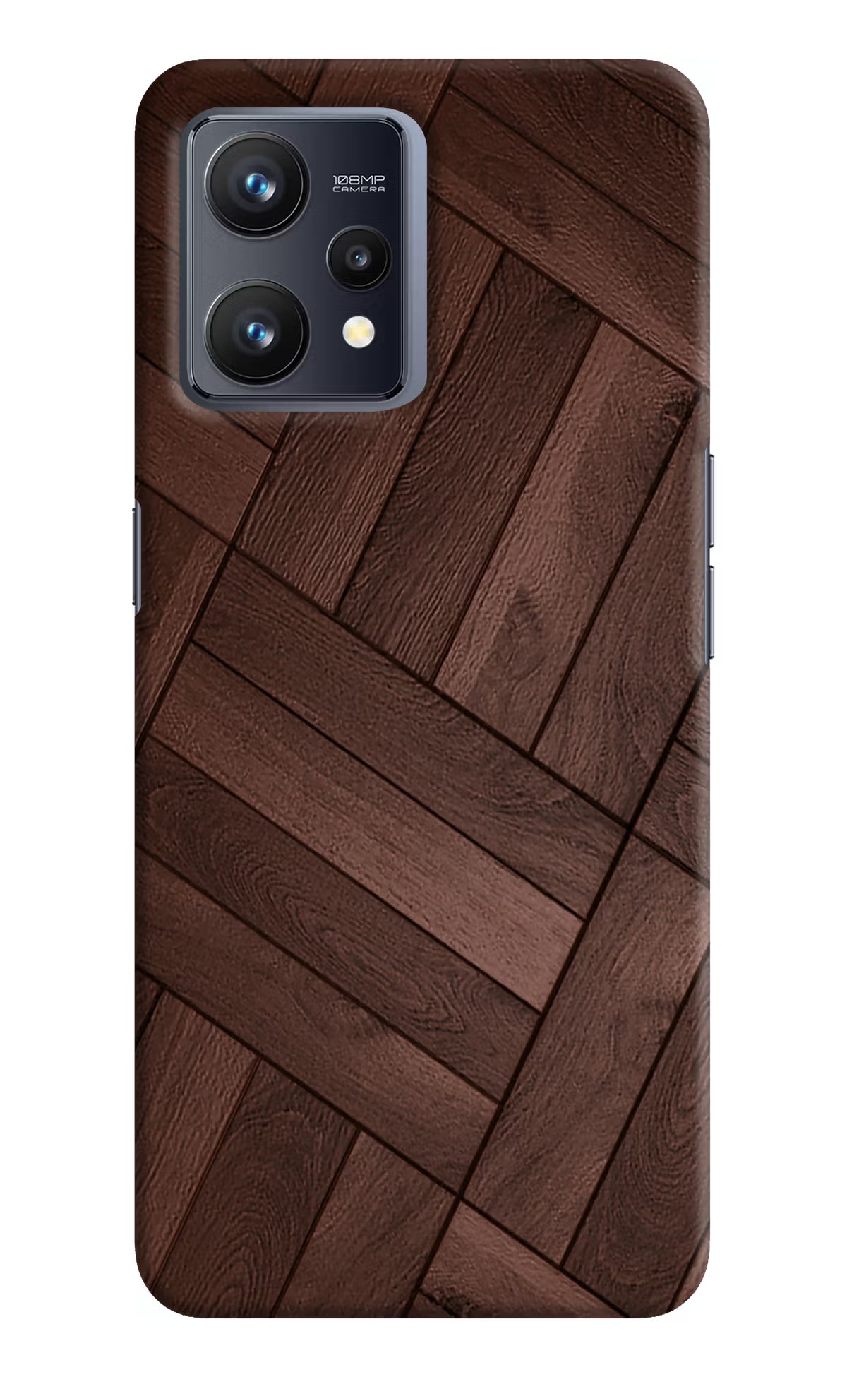 Wooden Texture Design Realme 9 4G Hard Case Back Cover by Casekaro
