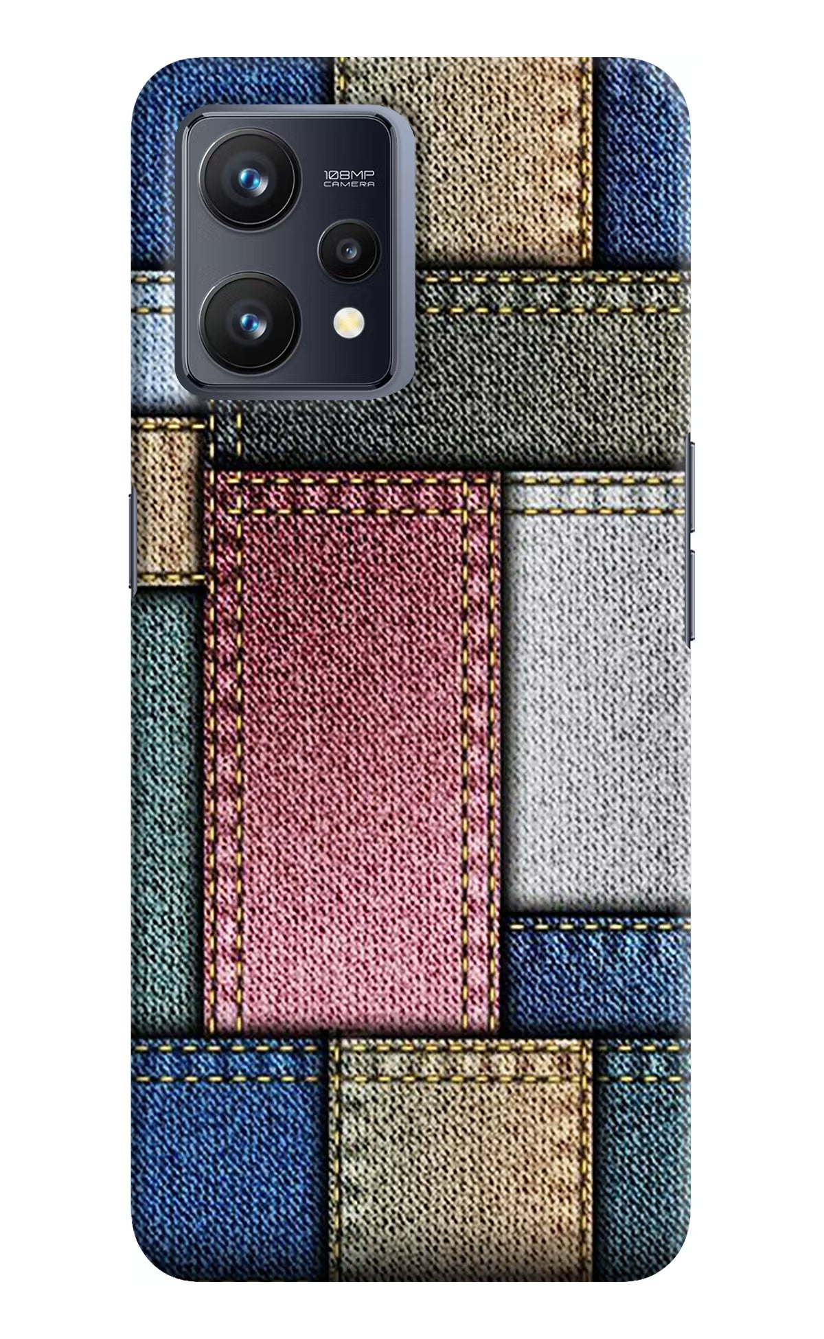 Multicolor Jeans Realme 9 4G Hard Case Back Cover by Casekaro