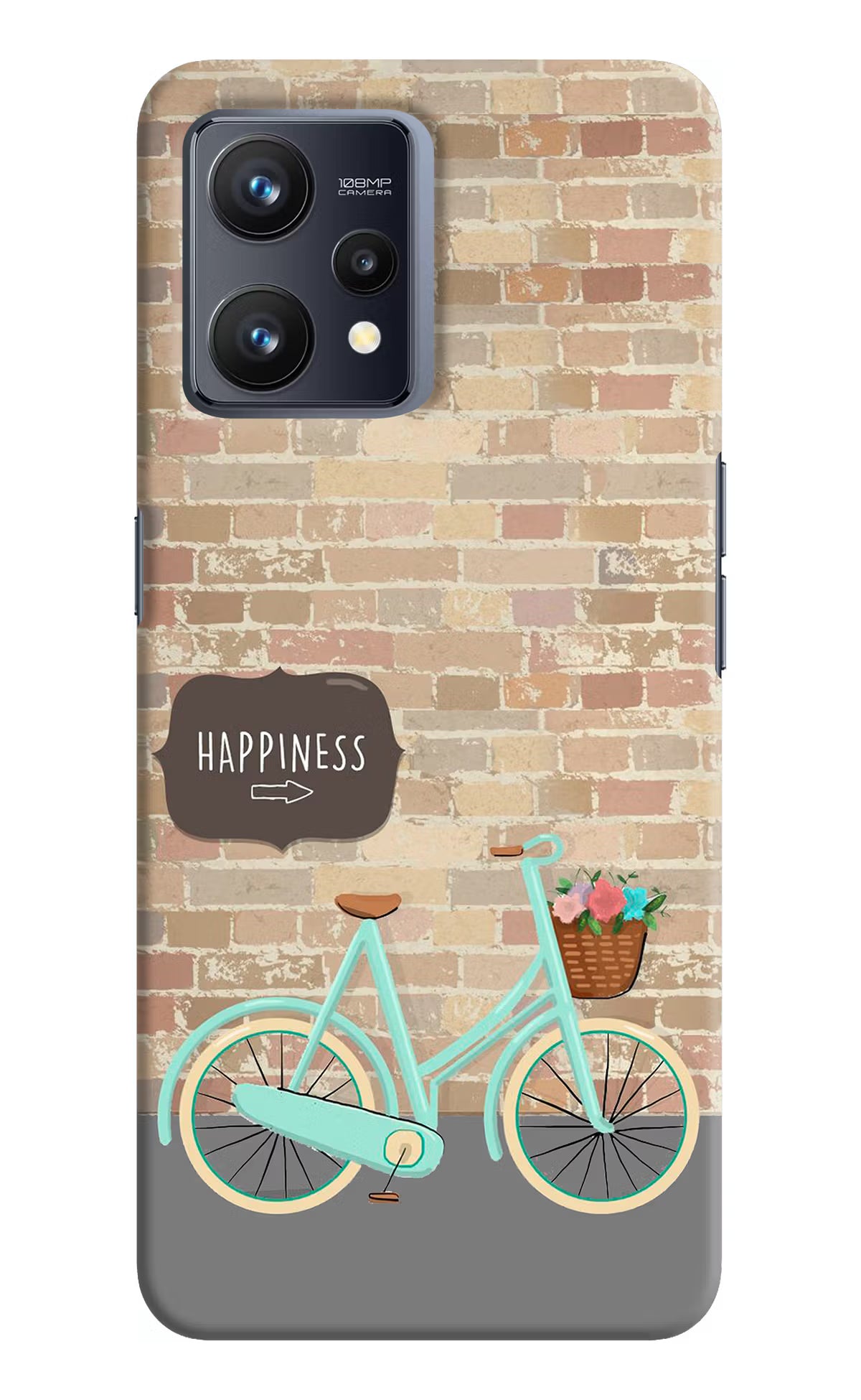 Happiness Artwork Realme 9 4G Hard Case Back Cover by Casekaro