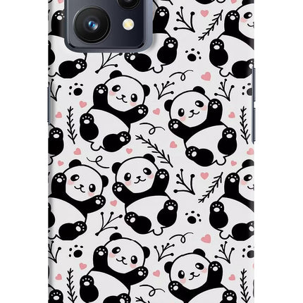 Cute Panda Realme 9 4G Hard Case Back Cover by Casekaro