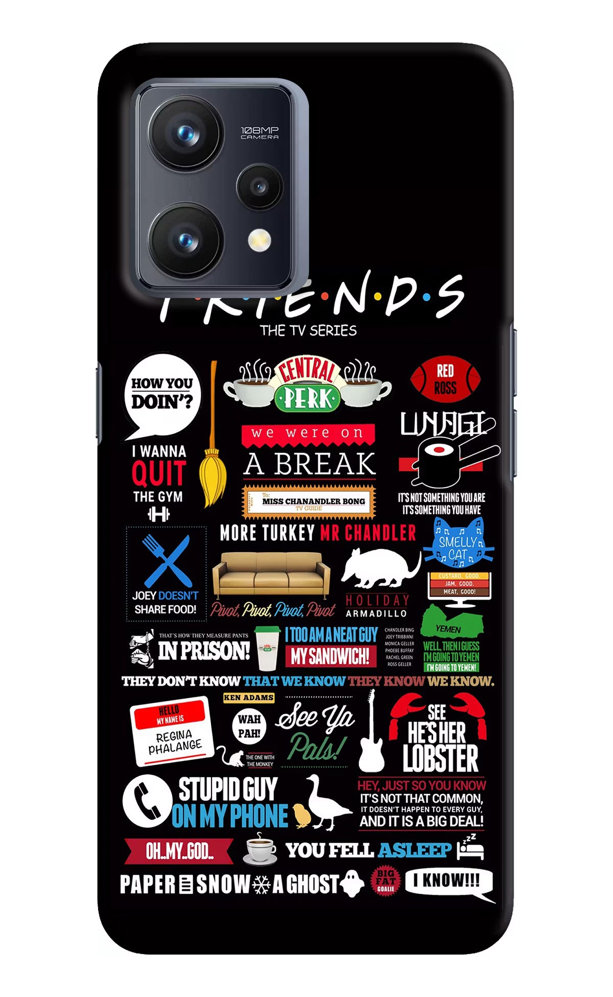 FRIENDS Realme 9 4G Hard Case Back Cover by Casekaro
