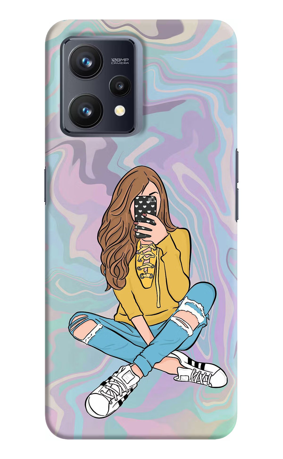 Selfie Girl Realme 9 4G Hard Case Back Cover by Casekaro