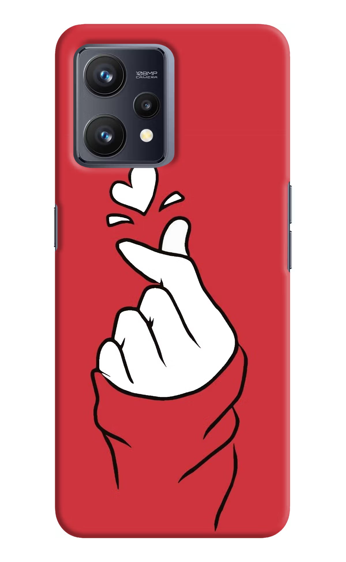 Korean Love Sign Realme 9 4G Hard Case Back Cover by Casekaro