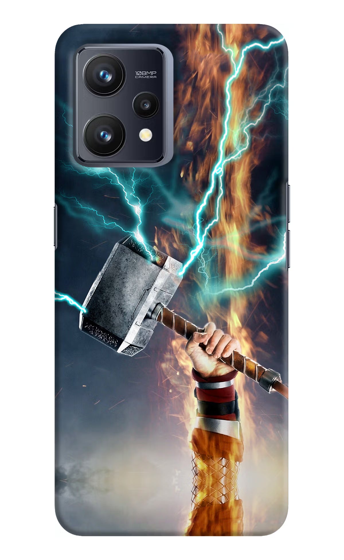 Thor Hammer Mjolnir Realme 9 4G Hard Case Back Cover by Casekaro