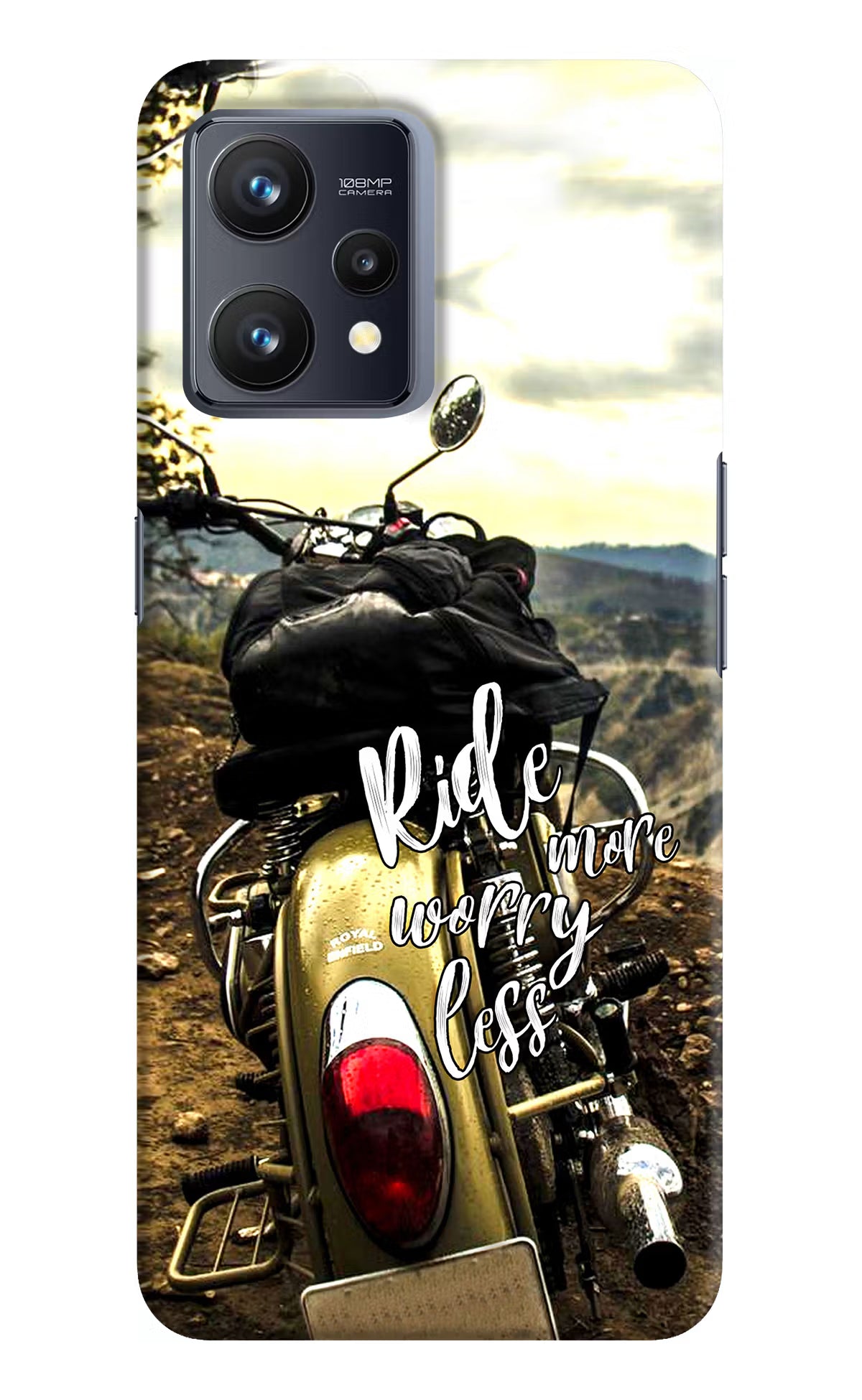Ride More Worry Less Realme 9 4G Hard Case Back Cover by Casekaro