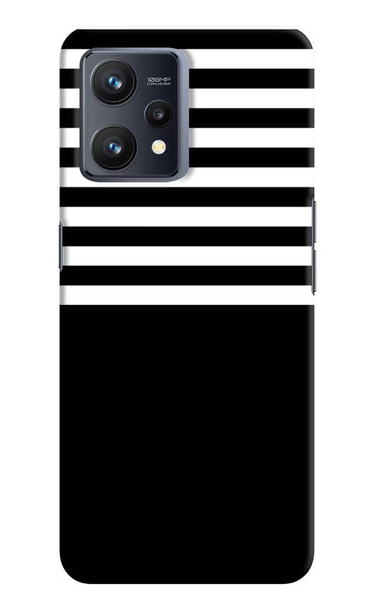 Black and White Print Realme 9 4G Hard Case Back Cover by Casekaro