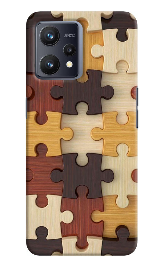 Wooden Puzzle Realme 9 4G Hard Case Back Cover by Casekaro