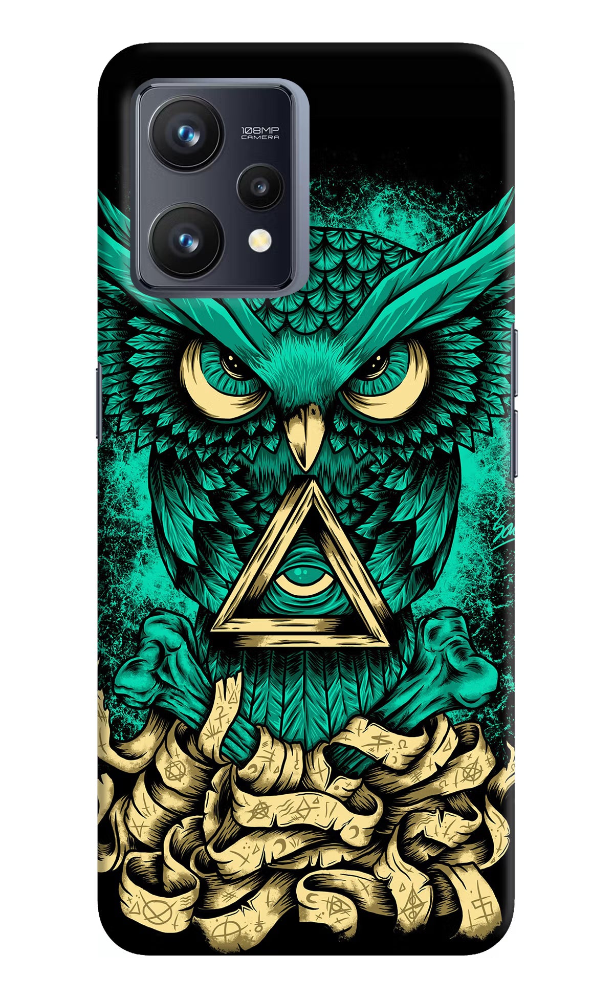 Green Owl Realme 9 4G Hard Case Back Cover by Casekaro