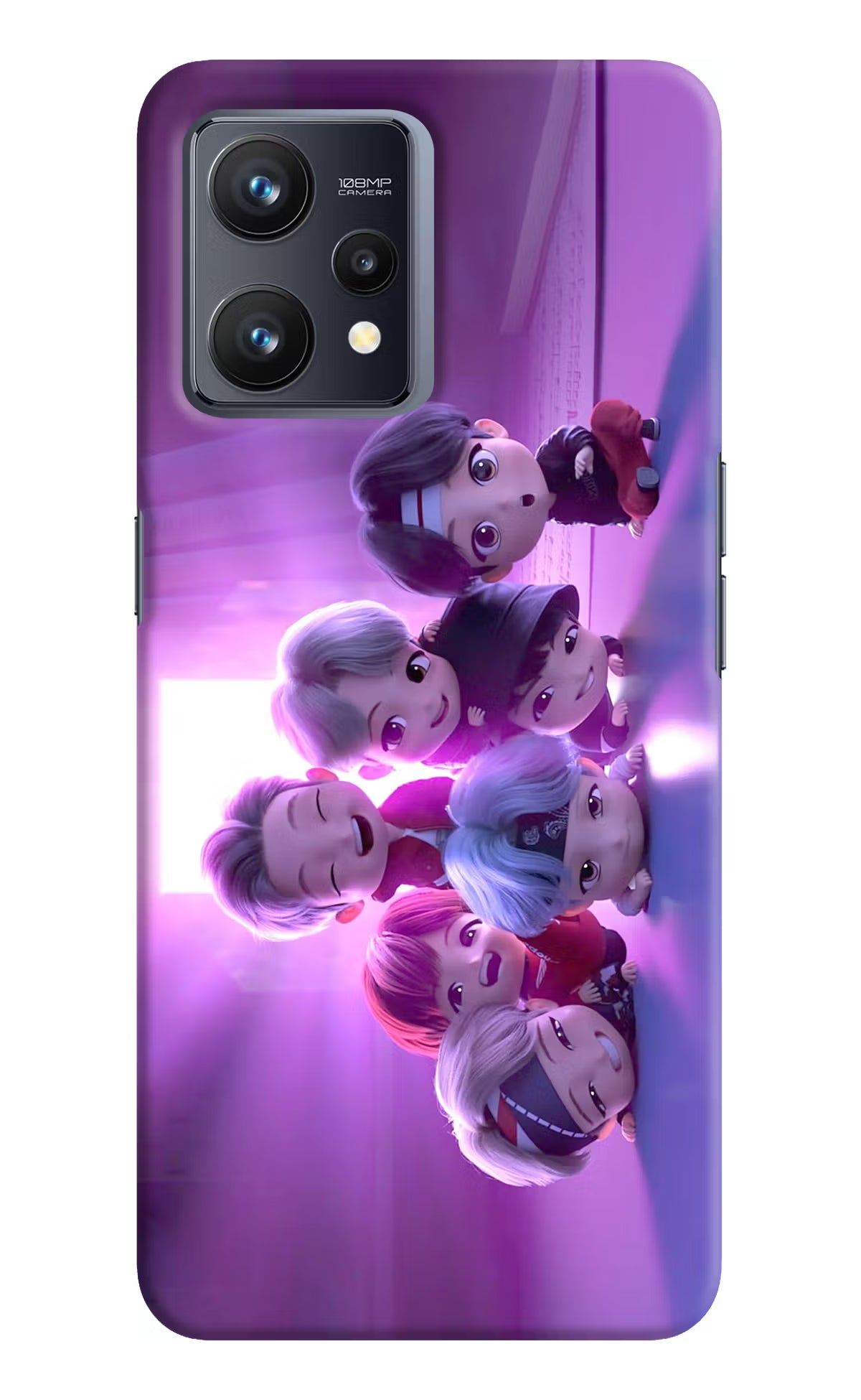 BTS Chibi Realme 9 4G Hard Case Back Cover by Casekaro