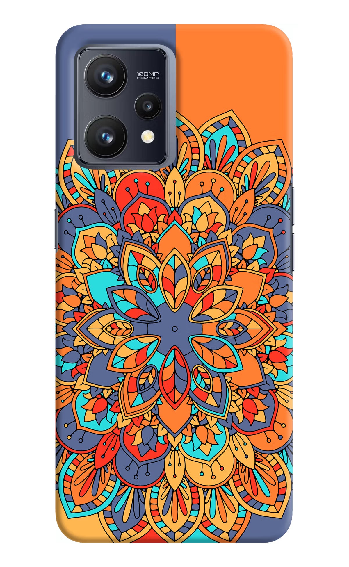Color Mandala Realme 9 4G Hard Case Back Cover by Casekaro