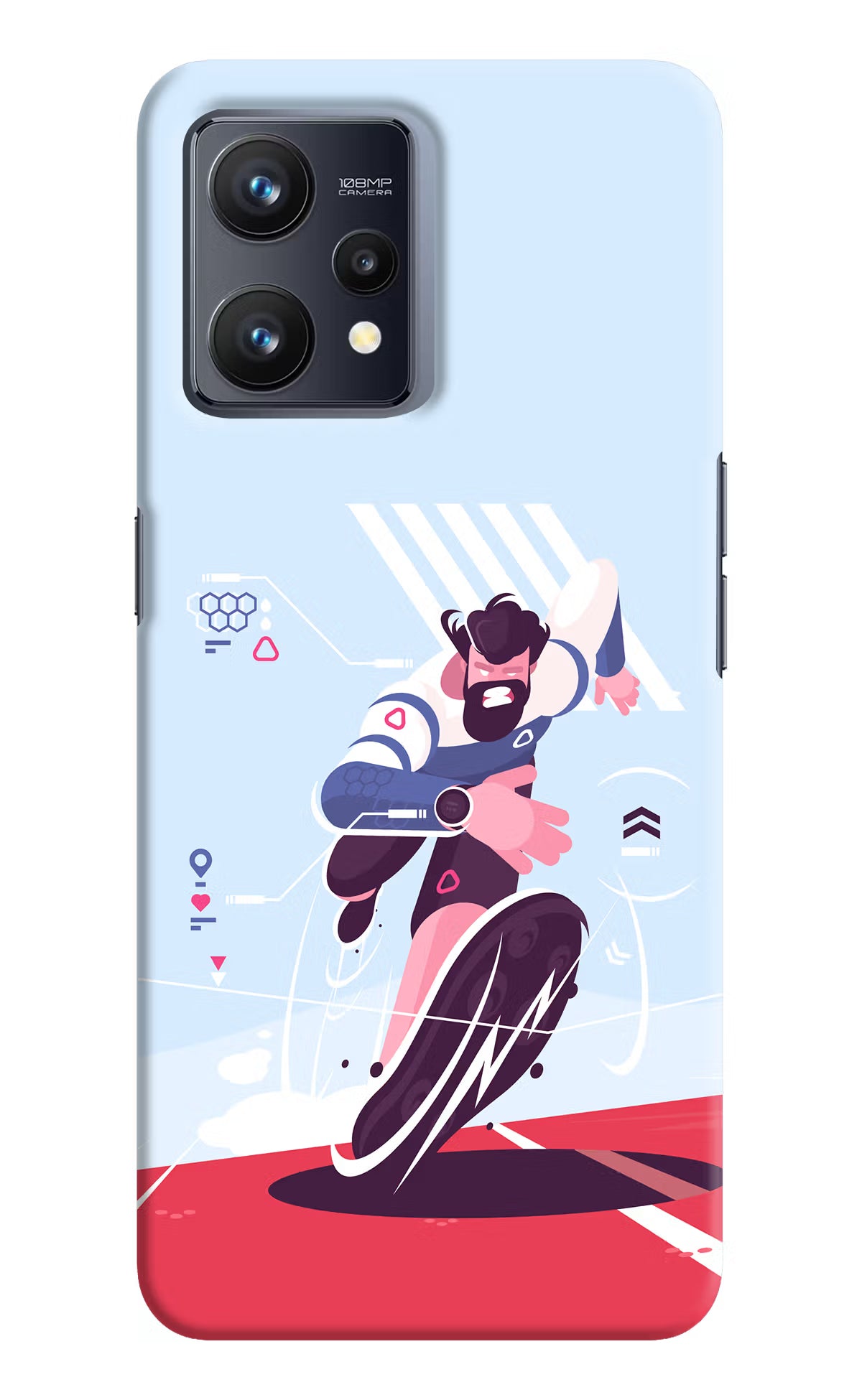 Run Pro Realme 9 4G Hard Case Back Cover by Casekaro