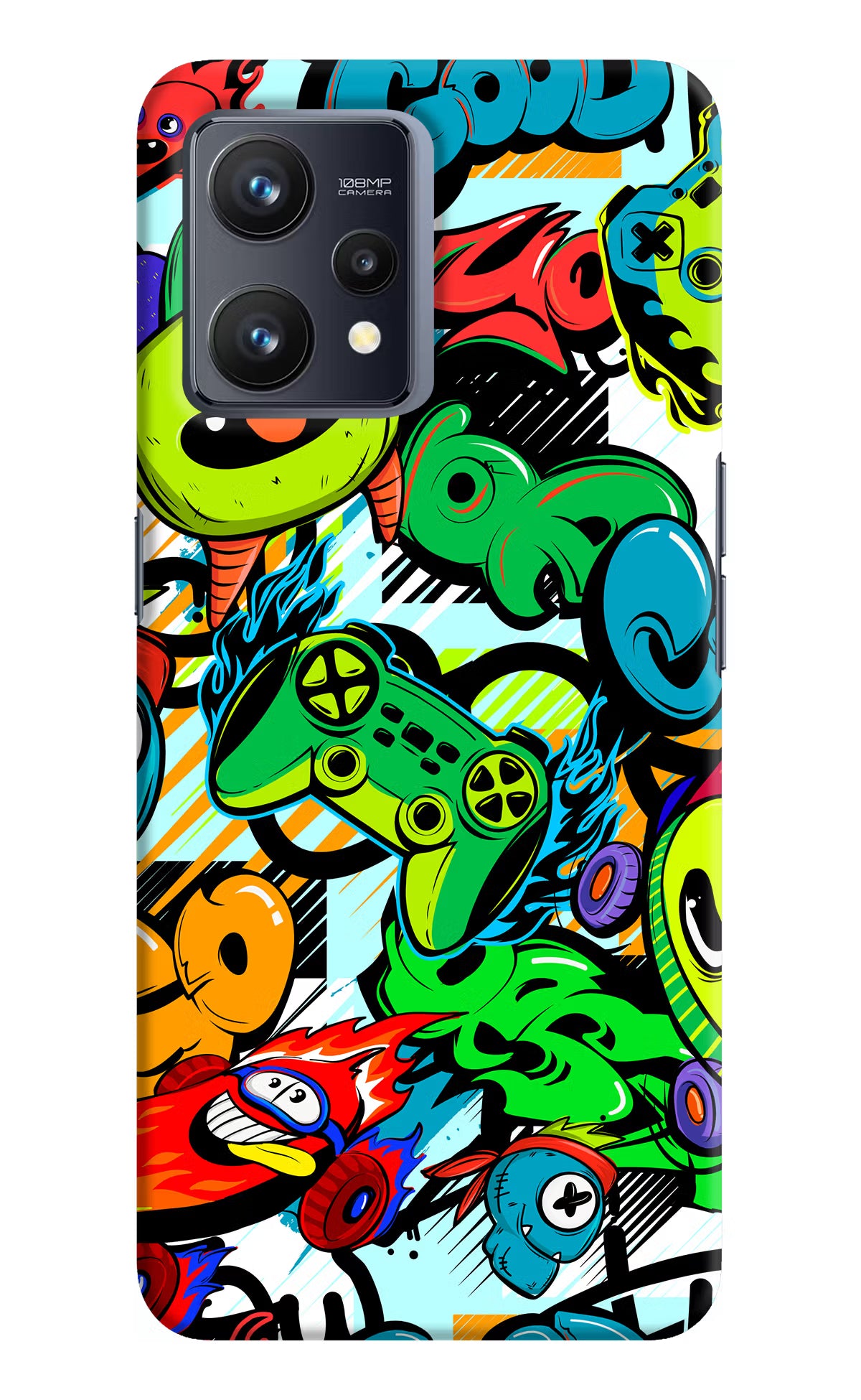 Game Doodle Realme 9 4G Hard Case Back Cover by Casekaro
