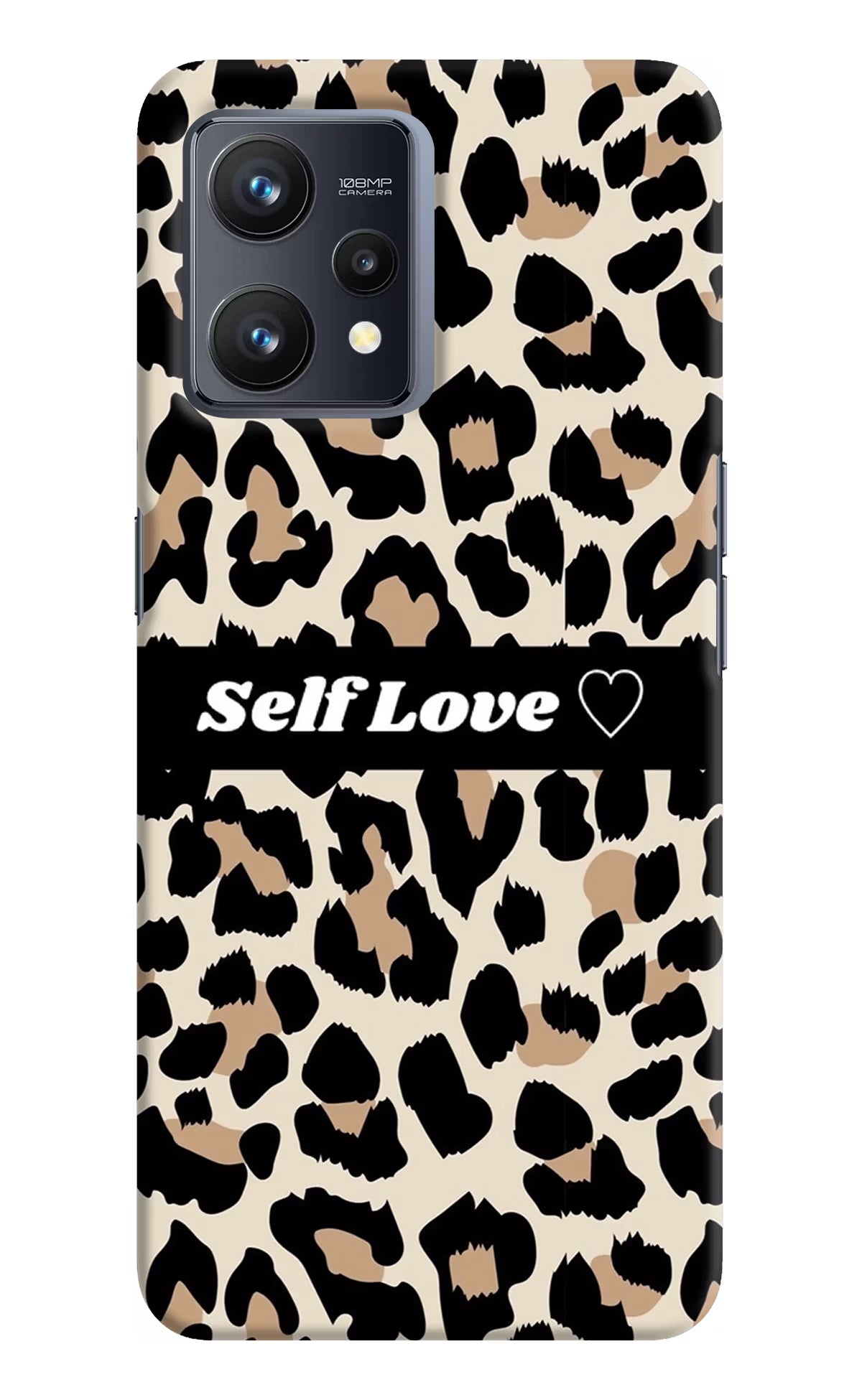 Leopard Print Self Love Realme 9 4G Hard Case Back Cover by Casekaro