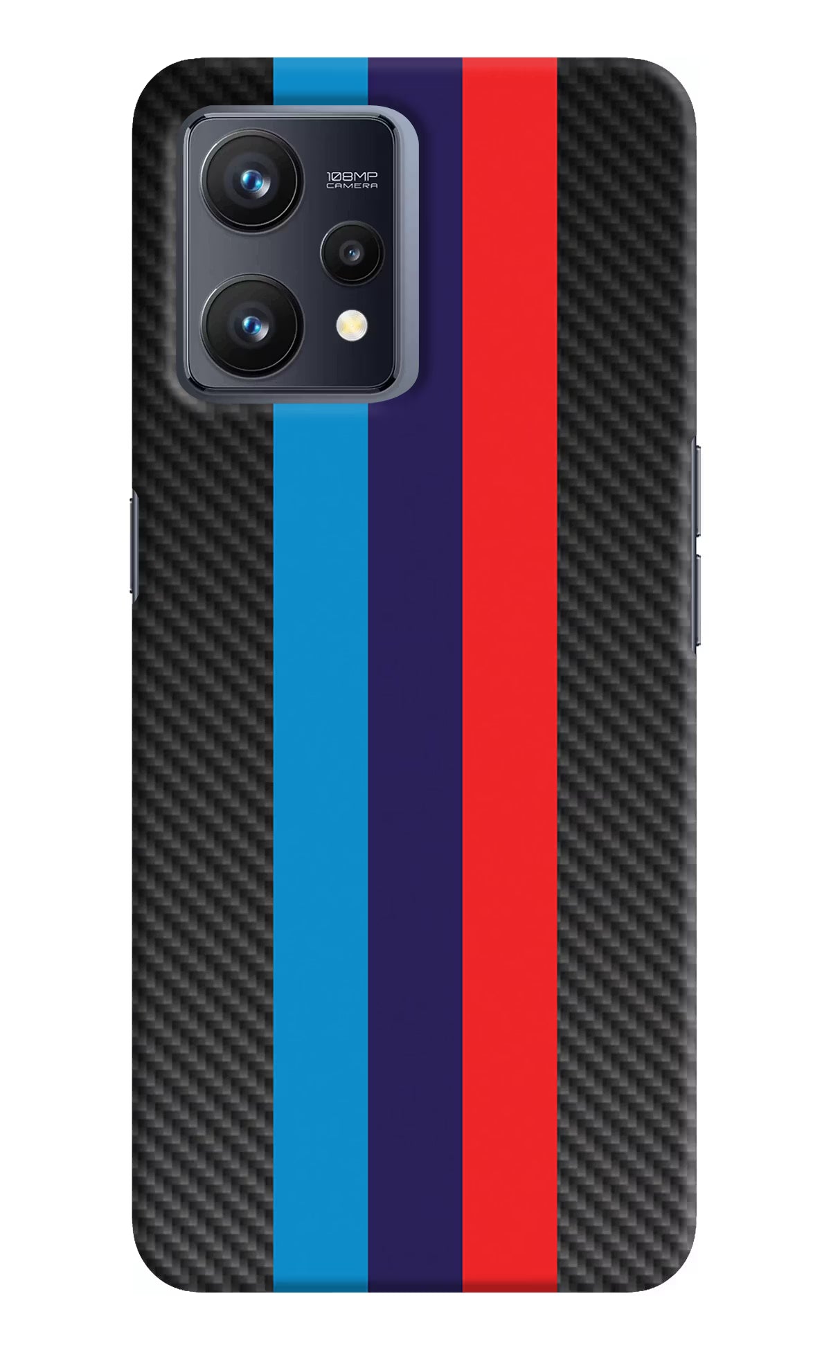 BMW Stripes Pattern Realme 9 4G Hard Case Back Cover by Casekaro