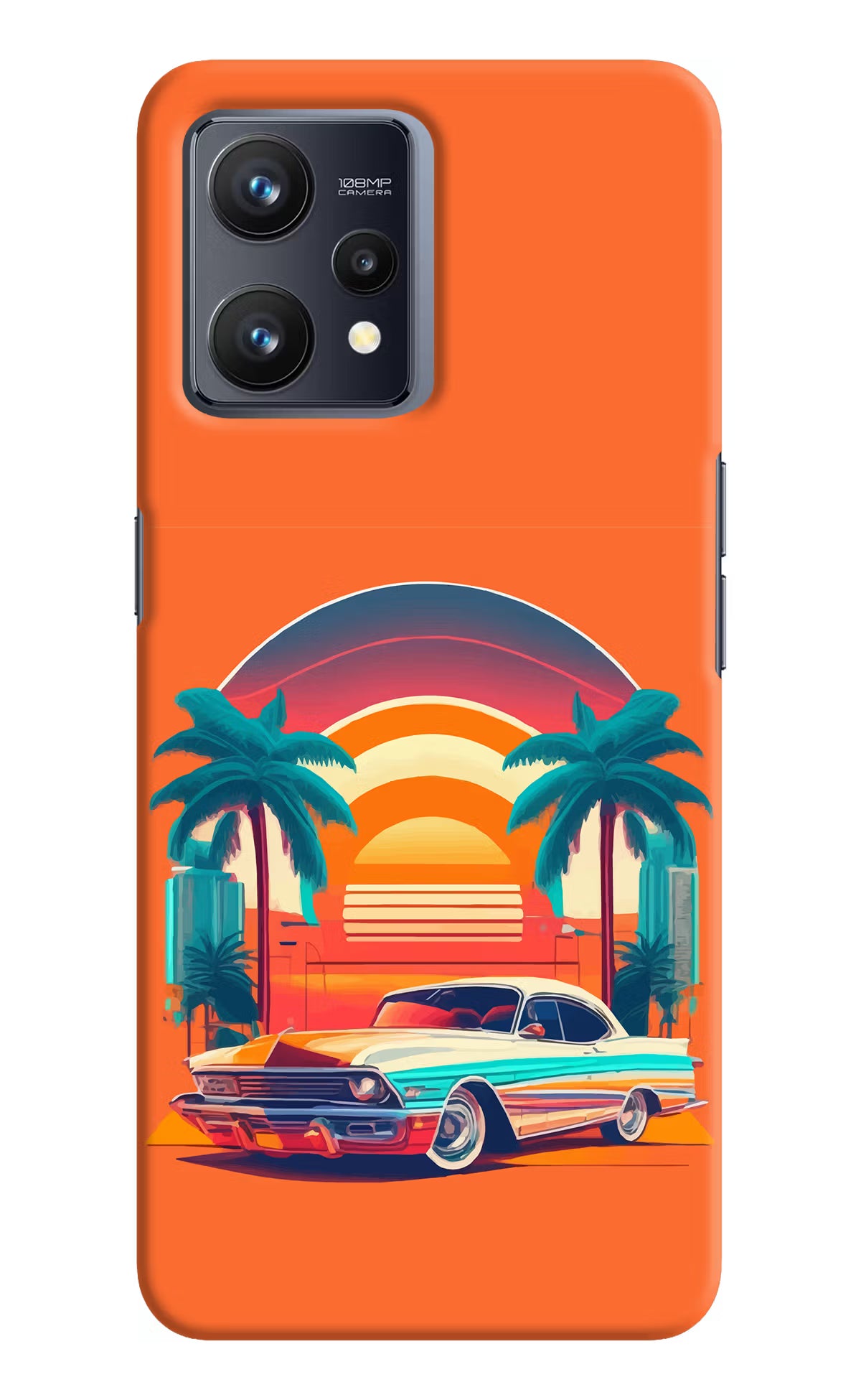 Palm Drive 80s Realme 9 4G Hard Case Back Cover by Casekaro