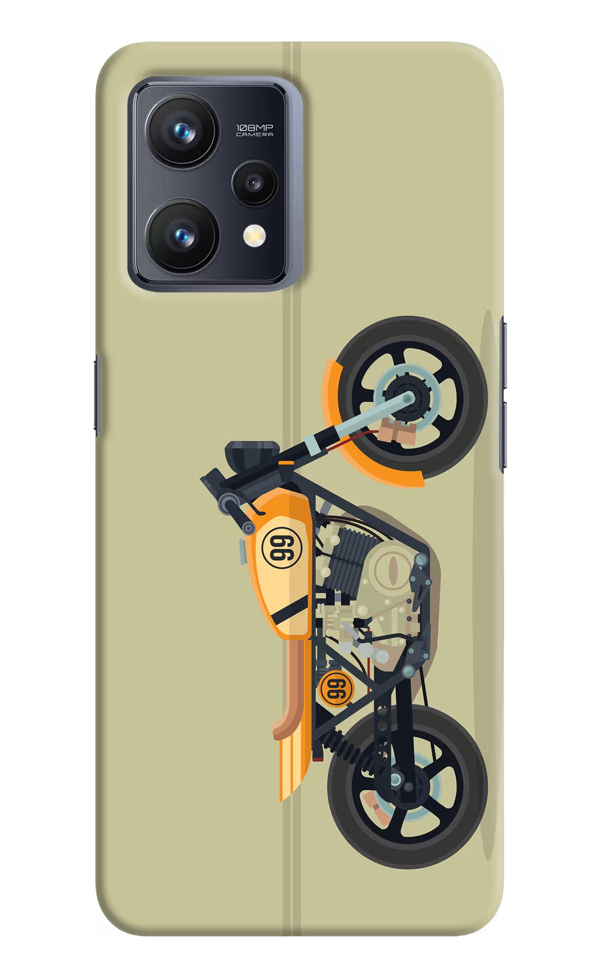 Vertical Speedster Realme 9 4G Hard Case Back Cover by Casekaro