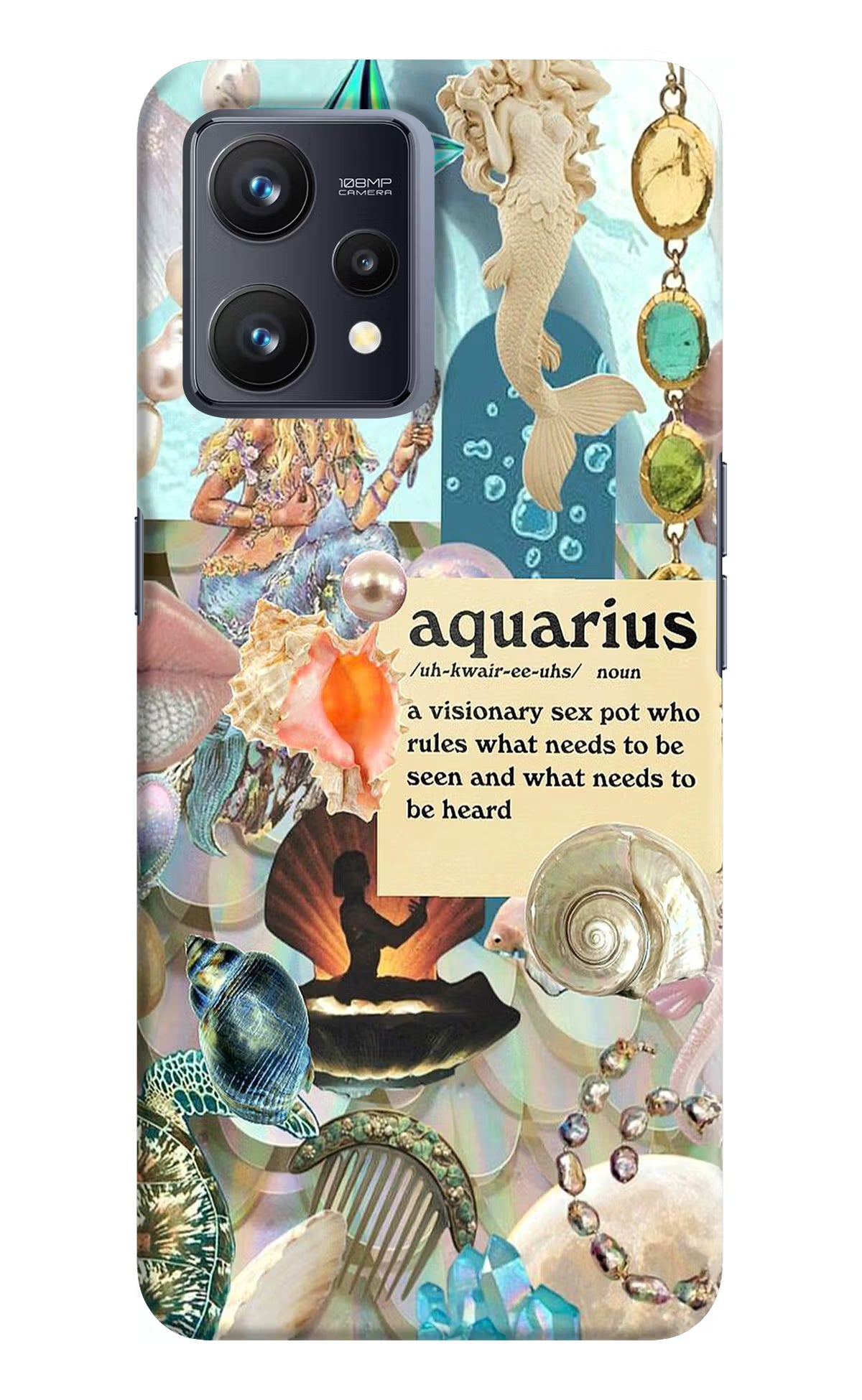 Aquarius Zodiac Realme 9 4G Hard Case Back Cover by Casekaro