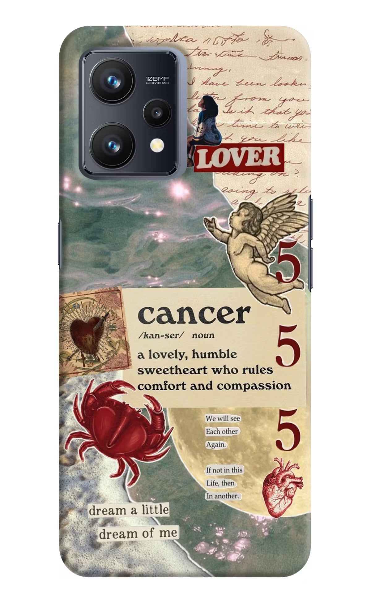 Cancer Zodiac Realme 9 4G Hard Case Back Cover by Casekaro