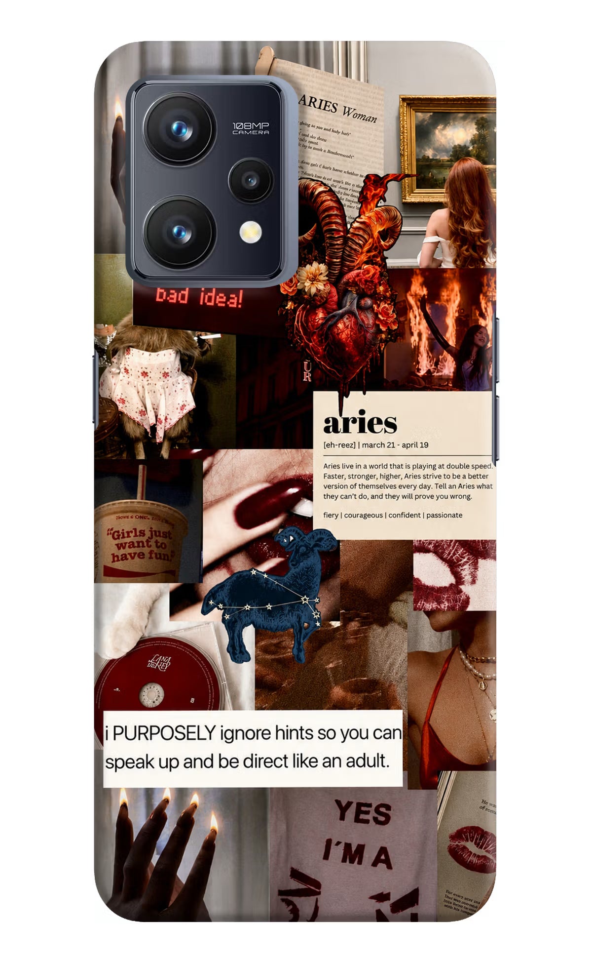 Zodiac Aries Realme 9 4G Back Cover