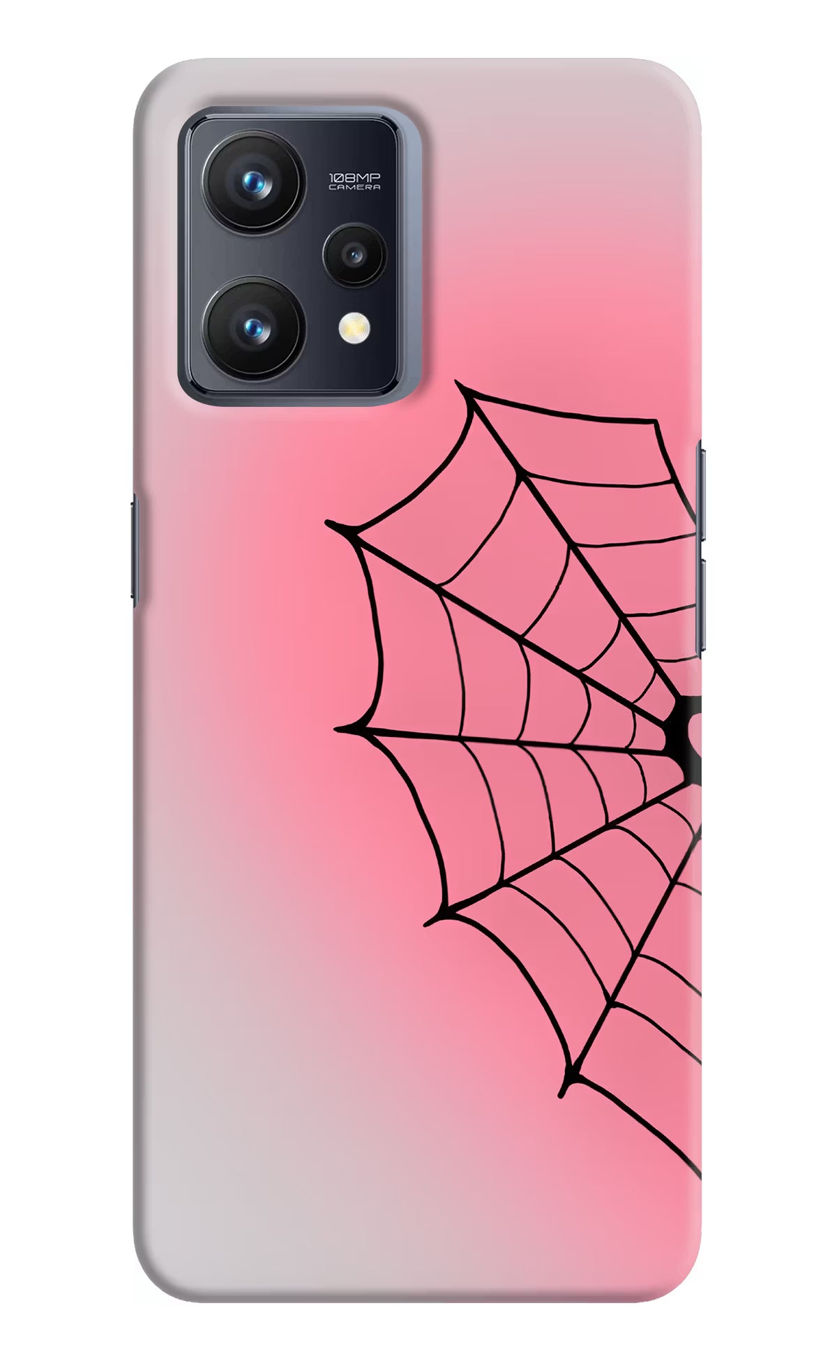 Pink Web Realme 9 4G Back Cover