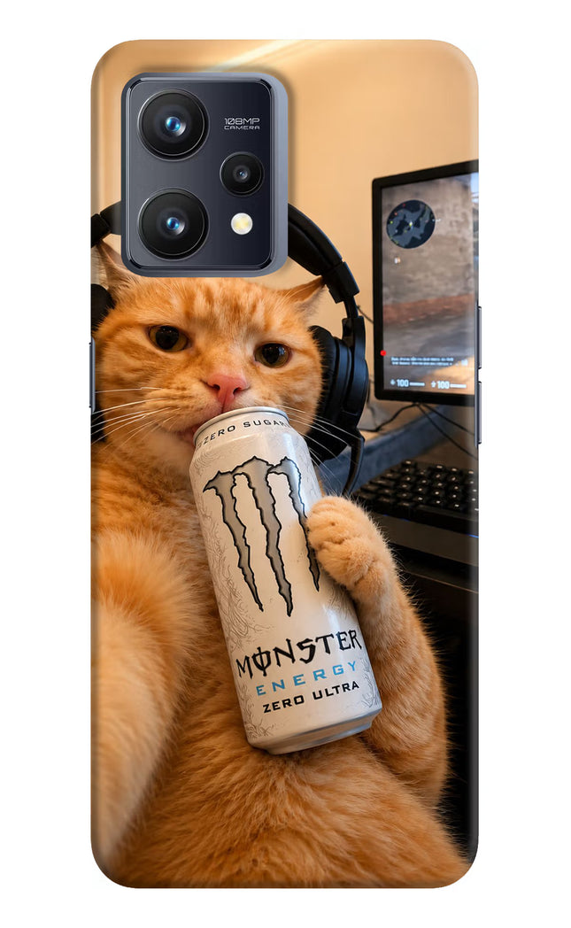 Gamer Cat Energy Realme 9 4G Hard Case Back Cover by Casekaro