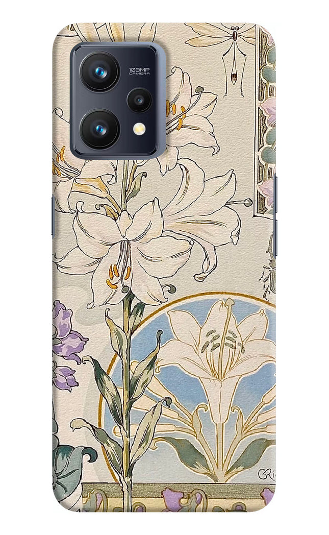White Lily Realme 9 4G Hard Case Back Cover by Casekaro