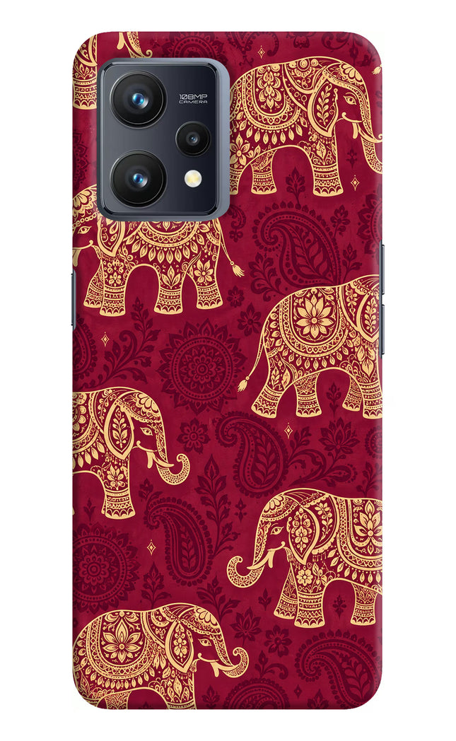 Maroon Elephant Realme 9 4G Back Cover