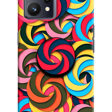 Spiral Pattern Realme 9 4G Pop Case by Casekaro