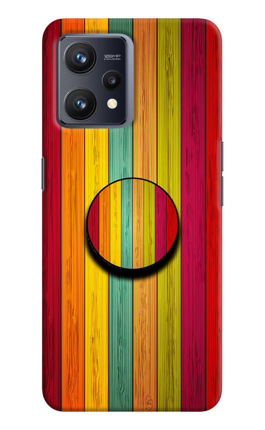 Multicolor Wooden Realme 9 4G Pop Case by Casekaro