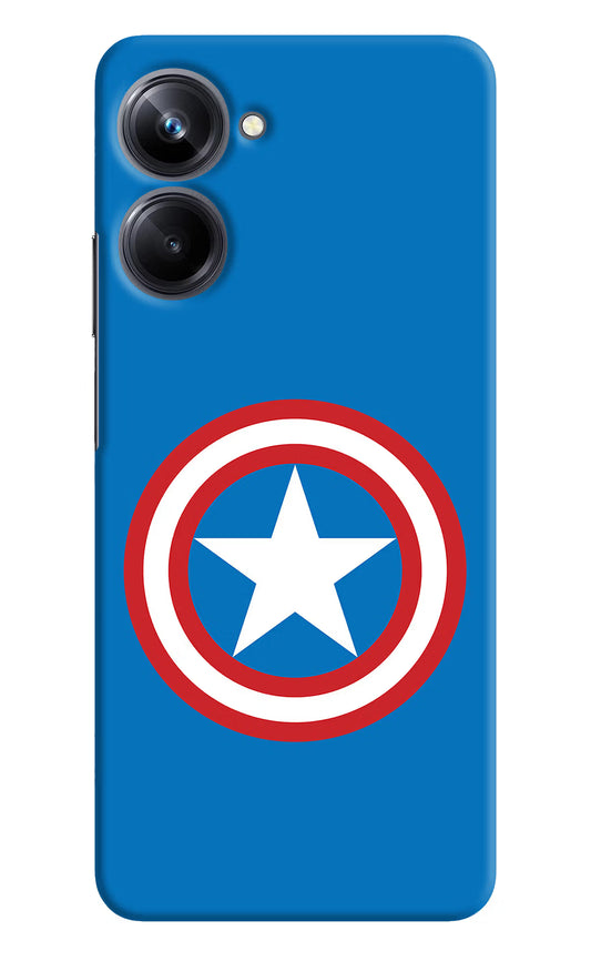 Captain America Logo Realme 10 Pro 5G Hard Case Back Cover by Casekaro