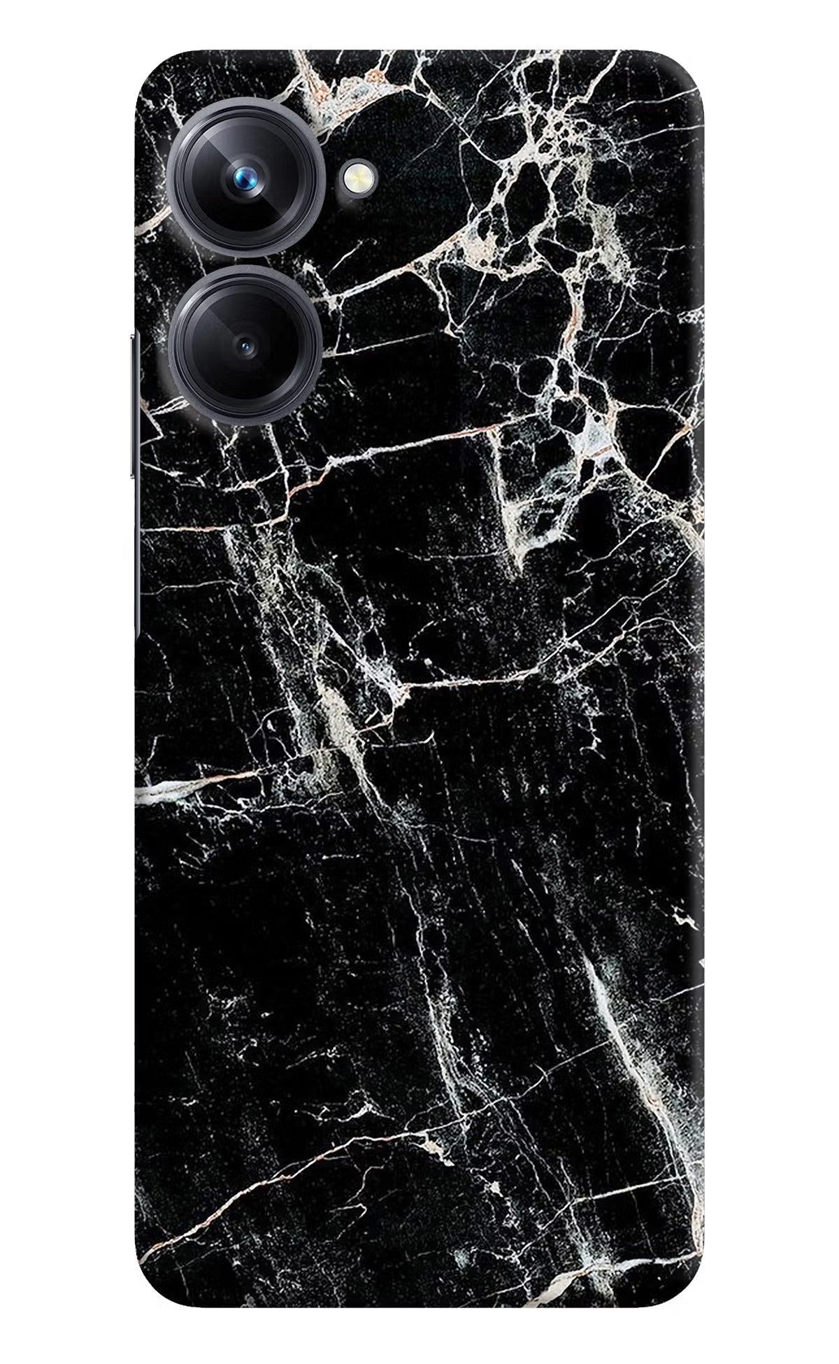 Black Marble Texture Realme 10 Pro 5G Hard Case Back Cover by Casekaro