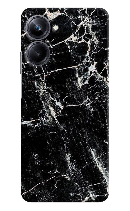 Black Marble Texture Realme 10 Pro 5G Hard Case Back Cover by Casekaro