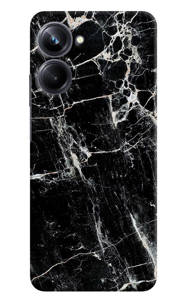 Black Marble Texture Realme 10 Pro 5G Hard Case Back Cover by Casekaro