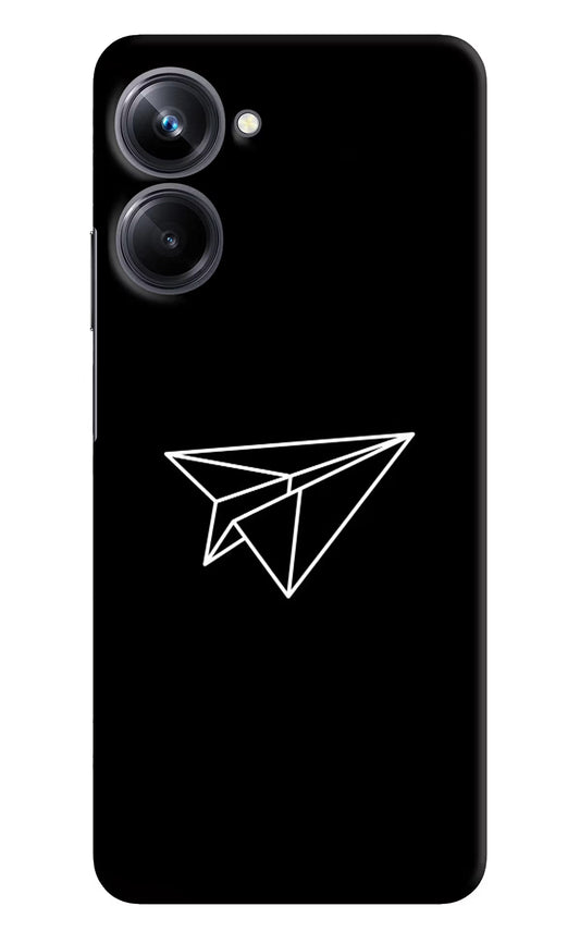 Paper Plane White Realme 10 Pro 5G Hard Case Back Cover by Casekaro
