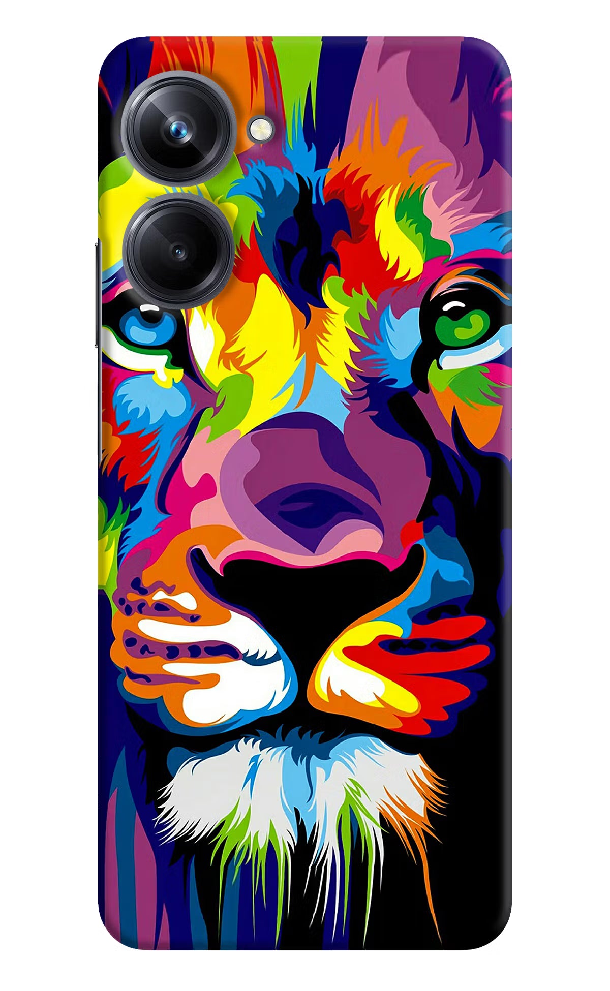 Lion Realme 10 Pro 5G Hard Case Back Cover by Casekaro