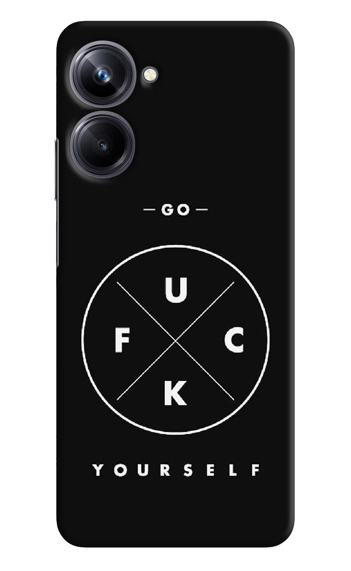 Go Fuck Yourself Realme 10 Pro 5G Hard Case Back Cover by Casekaro