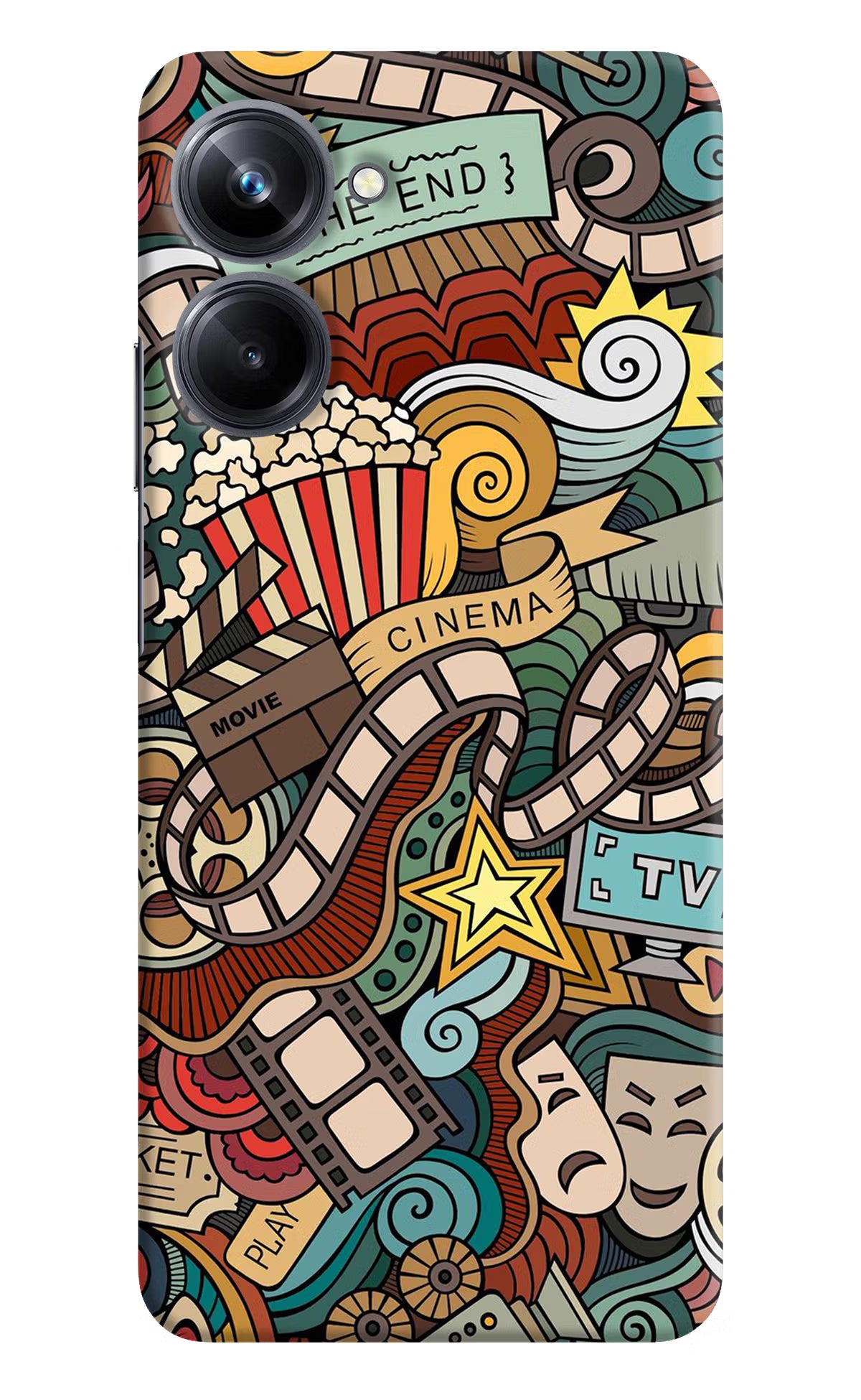 Cinema Abstract Realme 10 Pro 5G Hard Case Back Cover by Casekaro