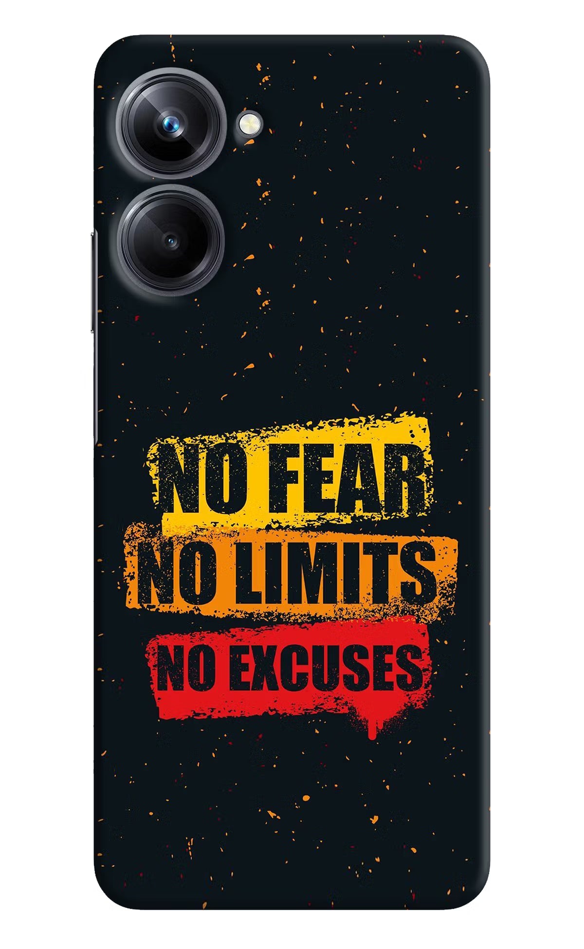 No Fear No Limits No Excuse Realme 10 Pro 5G Hard Case Back Cover by Casekaro