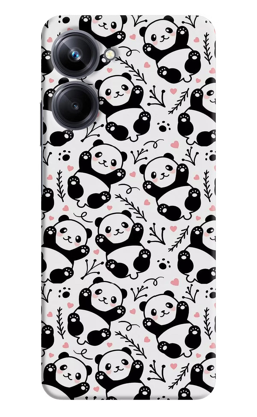 Cute Panda Realme 10 Pro 5G Back Cover, Hard case