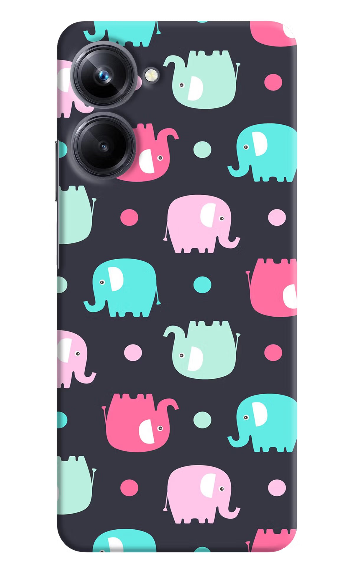 Elephants Realme 10 Pro 5G Hard Case Back Cover by Casekaro