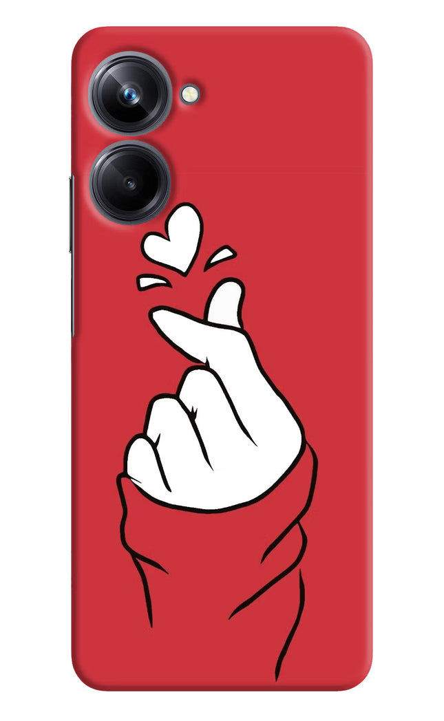 Korean Love Sign Realme 10 Pro 5G Hard Case Back Cover by Casekaro