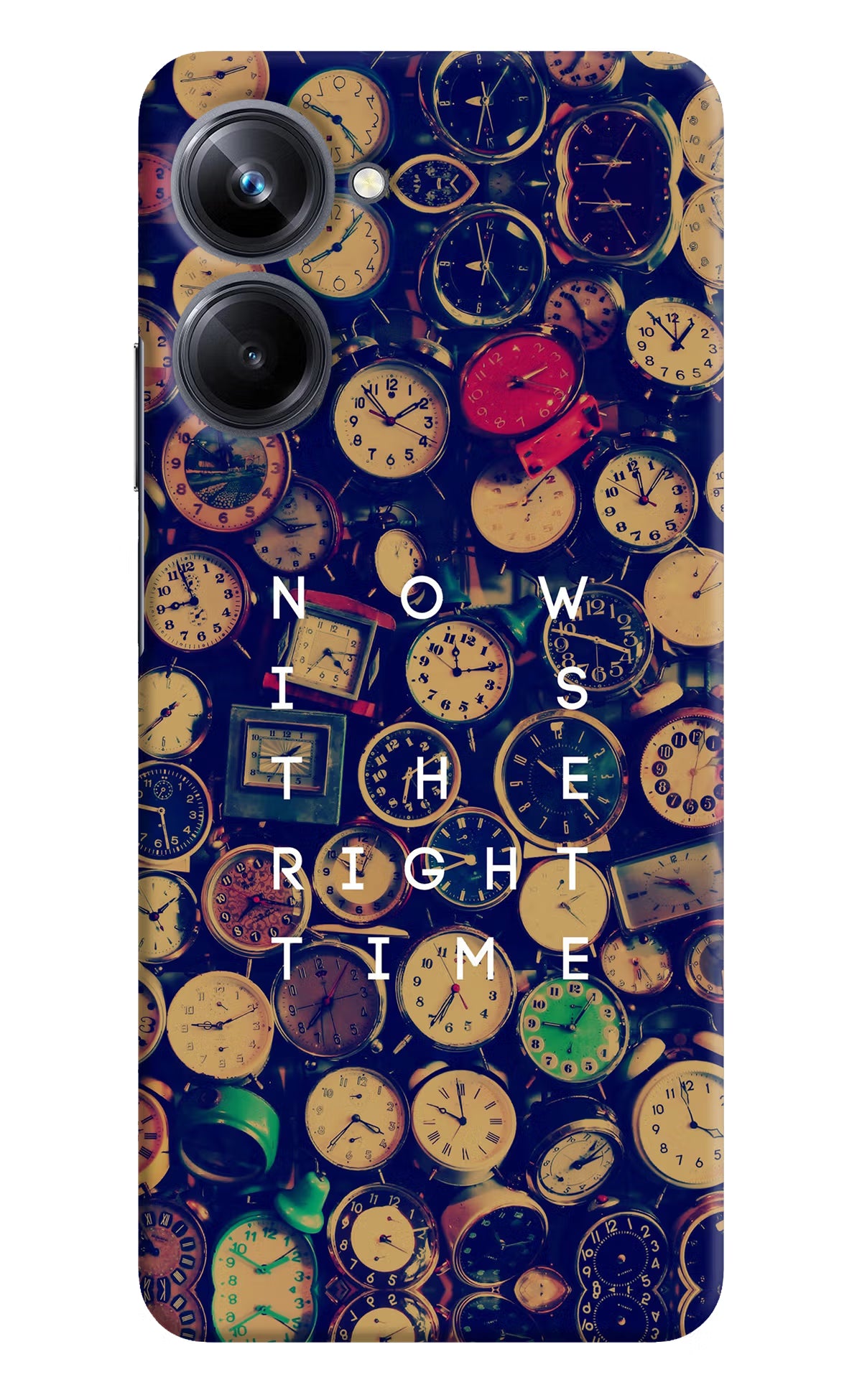 Now is the Right Time Quote Realme 10 Pro 5G Hard Case Back Cover by Casekaro